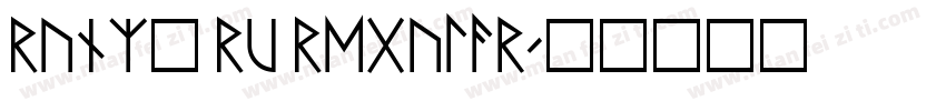 Runic RU Regular字体转换